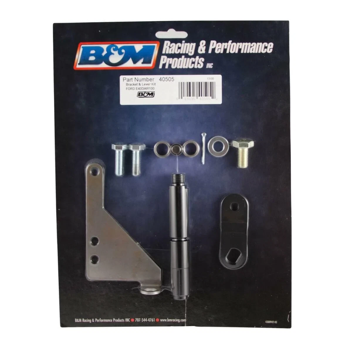 B&M Cable Bracket & Shift Lever Kit - Ford - 40505